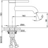 Смеситель для раковины GAPPO G1006-6, латунь/черный